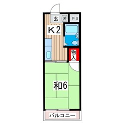 油縄子第2ハイツの物件間取画像